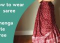 How to wear saree | Lehenga style Saree | ISKCON Style